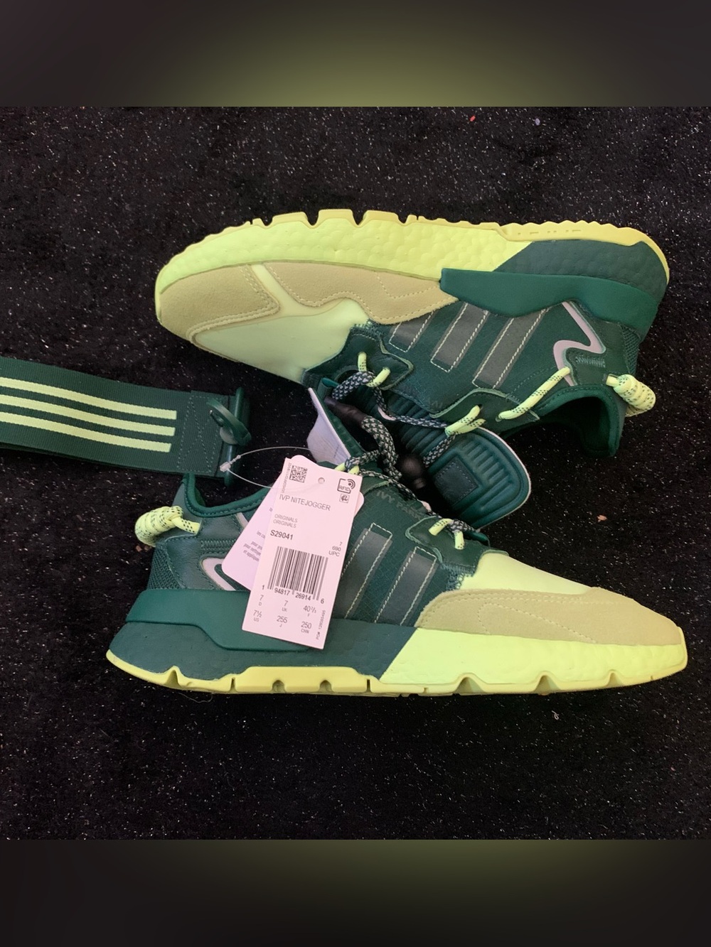 Adidas x Ivy Park Nite Jogger Green and Yellow Sneakers